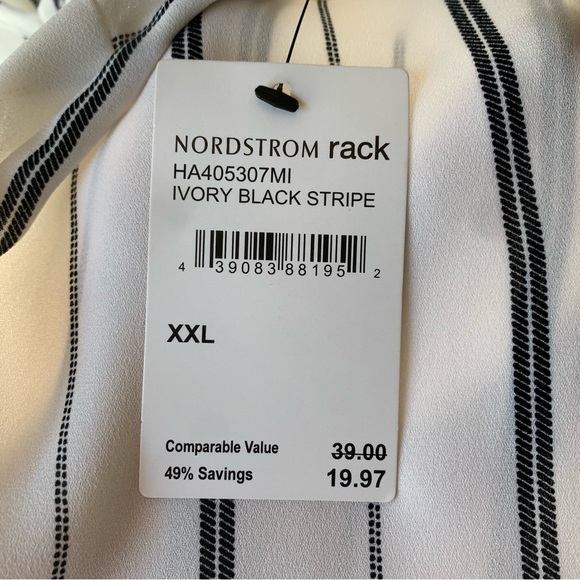 NWT - Halogen Striped Blouse - Picture 7 of 7